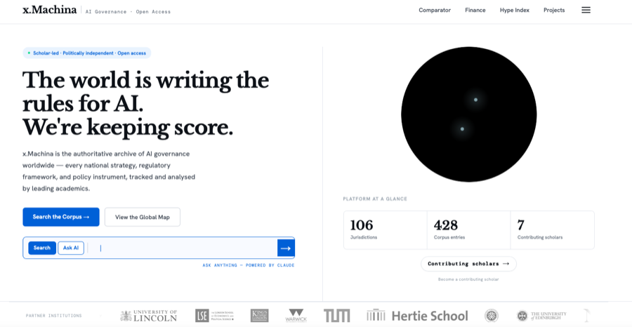 x.Machina platform homepage